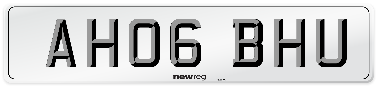 AH06 BHU Number Plate from New Reg